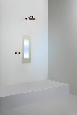 Sunshower Plus S inbouw met infrarood en UV-licht sand white
