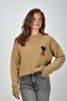 Ami Paris trui ADC Felted UKS838.018 camel/noir