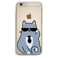 Cool cat: iPhone 6 Plus / 6S Plus Transparant Hoesje