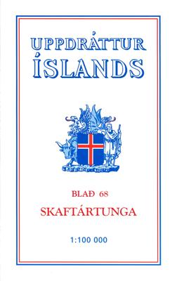 Wandelkaart - Topografische kaart 68 Atlaskort Skaftartunga | Ferdakort