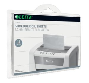 Leitz IQ Oil Sheets Oliepapier voor papierversnipperaar 12 vellen