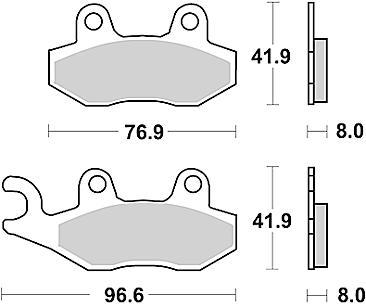 TRW Brake pad mcb 582 sh sintered metal