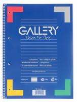 Gallery spiraalblok ft A4, gelijnd, 80 vel, 4-gaats Gallery spiraalblok ft A4, gelijnd, 80 vel, 4-gaats