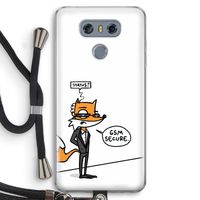 GSM secure: LG G6 Transparant Hoesje met koord