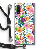 Tropisch 2: Samsung Galaxy Note 10 Transparant Hoesje met koord