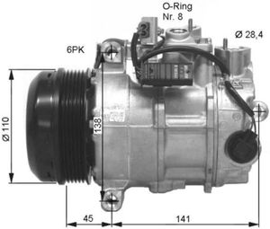 Compressor, airconditioning 32676