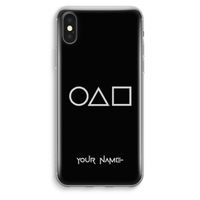 Squid Game: iPhone XS Max Transparant Hoesje