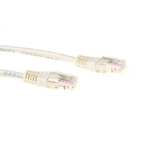 ACT IB6415 U/UTP CAT5E Patchkabel Ivoor - 15 meter