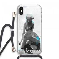 I will not feel a thing: iPhone XS Max Transparant Hoesje met koord
