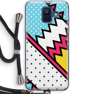 Pop Art #2: Samsung Galaxy A6 (2018) Transparant Hoesje met koord
