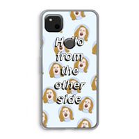 Hello: Google Pixel 4a Transparant Hoesje Hello: Google Pixel 4a Transparant Hoesje