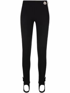 Moncler legging fuseau à taille haute - Noir