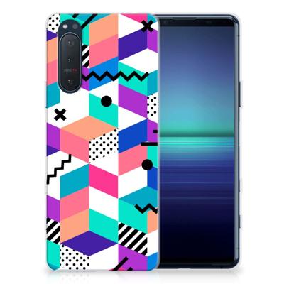 Sony Xperia 5II | TPU Hoesje | Blokken Kleurrijk