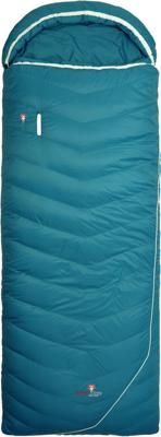 Grüezi Bag Biopod DownWool Subzero Comfort Slaapzak (4 °C) - Slaapzak Dekenmodel - Links - Autumn Blue