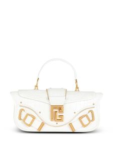 Balmain sac à main Blaze en cuir - Blanc