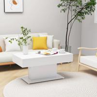 Salontafel 96x50x45 cm bewerkt hout wit