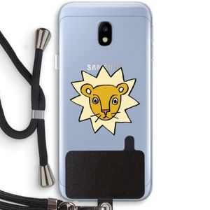 Kleine leeuw: Samsung Galaxy J3 (2017) Transparant Hoesje met koord