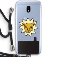 Kleine leeuw: Samsung Galaxy J3 (2017) Transparant Hoesje met koord