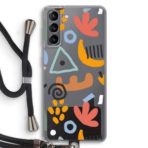 Abstract: Samsung Galaxy S21 Transparant Hoesje met koord