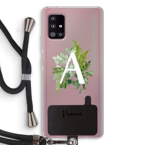 Green Brush: Samsung Galaxy A51 5G Transparant Hoesje met koord