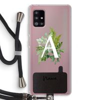 Green Brush: Samsung Galaxy A51 5G Transparant Hoesje met koord