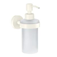 tesa MOON WHITE 40575-00000-00 Zeepdispenser 200 ml Wit (mat), Glas gesatineerd