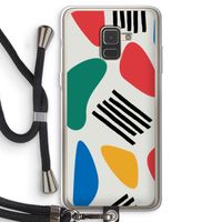 Illustratieve pop 1: Samsung Galaxy A8 (2018) Transparant Hoesje met koord