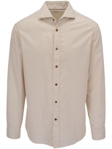 Brunello Cucinelli chemise en coton à boutonnière - Tons neutres