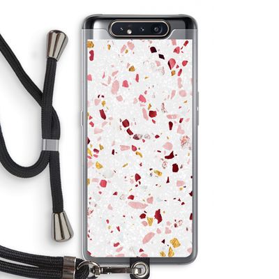 Terrazzo N°9: Samsung Galaxy A80 Transparant Hoesje met koord