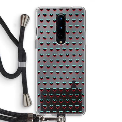 Hartjes: OnePlus 8 Transparant Hoesje met koord