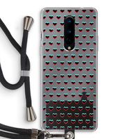 Hartjes: OnePlus 8 Transparant Hoesje met koord