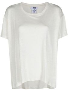 DKNY t-shirt en lin à manches courtes - Blanc