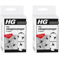 HGX Vliegenvanger - Kleefband - Bevat Géén Giftige Stoffen - 4 x 2 stuks!