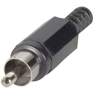 TRU COMPONENTS 1578858 Cinch-connector Stekker, recht Aantal polen: 2 Rood 1 stuk(s)