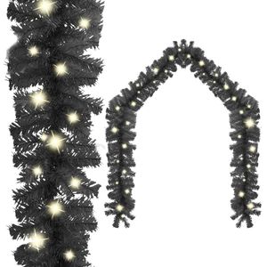 Kerstslinger met LED-lampjes 20 m zwart