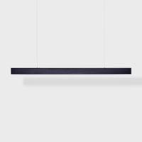 Anour I Model Cordless Aura Hanglamp - 100 cm - Blauw roestvrij staal