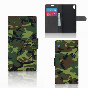 Sony Xperia Z3 Telefoon Hoesje Army Dark