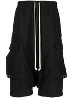 Rick Owens short sarouel à lien de resserrage - Noir