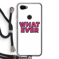 Whatever: Pixel 3a Transparant Hoesje met koord
