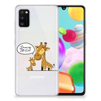 Samsung Galaxy A41 Telefoonhoesje met Naam Giraffe