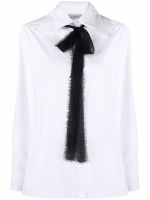 Valentino Garavani blouse à col lavallière - Blanc