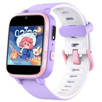 Waterbestendige Smartwatch Y90 Pro met Dubbele Camera voor Kinderen - Paars - thumbnail