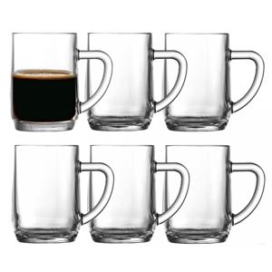 Uniglass Koffieglazen Atlanta - 6x - 300 ml - koffieglas - D7 x H10 cm