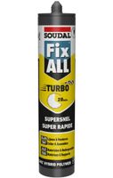 Soudal Fix - All Turbo | Lijmkit | Grijs | 290 ml - 124805 - thumbnail
