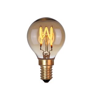 Highlight Lamp LED E14 kogel 4W 120 LM 2200K Dimbaar amber
