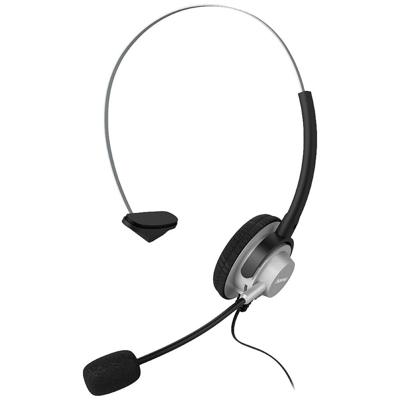 Hama In-Ear-Headset On Ear headset Telefoon Kabel Mono Zwart/zilver Volumeregeling