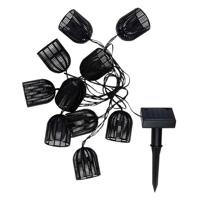 Solar Lichtsnoer Zwart, 420cm