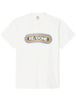 RE/DONE t-shirt Rainbow à logo imprimé - Blanc