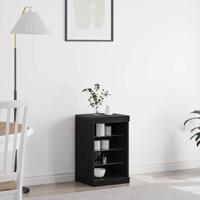 Dressoir Zwart Eiken 41 x 37 x 67 cm Bewerkt hout