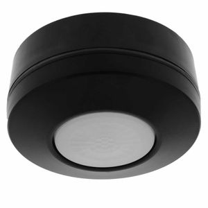 Bewegingsmelder plafond Inbouw of opbouw PIR LED 600W zwart past in centraaldoos Nieuw